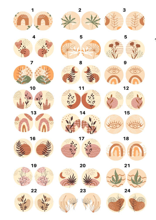 Scandinavian Nordic Boho Chic Ceramic Decal, Enamel Glass Fusing Waterslide Decals - 2015