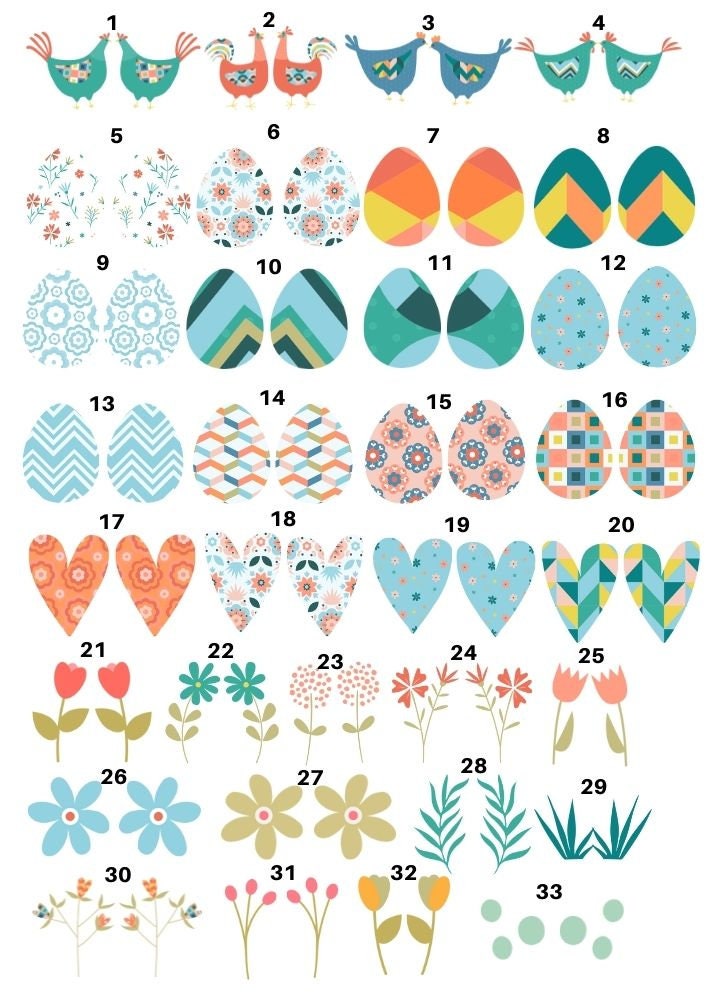 Decals, Easter Chickens Ceramic decals - Enamel Decal - Fusible Decal - Glass Fusing Decal ~ Waterslide Decal 2017