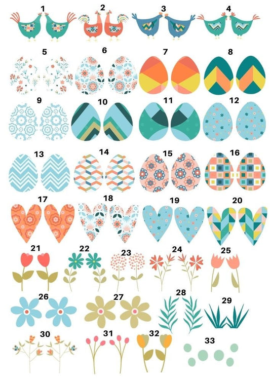 Decals, Easter Chickens Ceramic decals - Enamel Decal - Fusible Decal - Glass Fusing Decal ~ Waterslide Decal 2017
