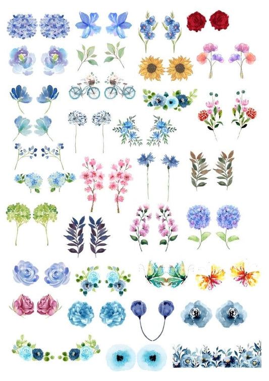 Decals, Ceramic decals - Enamel Decal - Fusible Decal - Glass Fusing Decal ~ Waterslide Decal - 3013