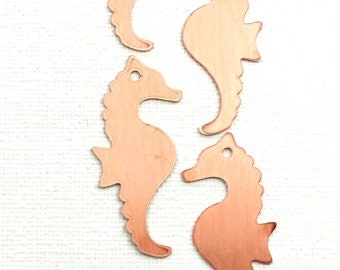Copper Blanks - 45# Seahorse Copper blank - 24Gauge, Solid