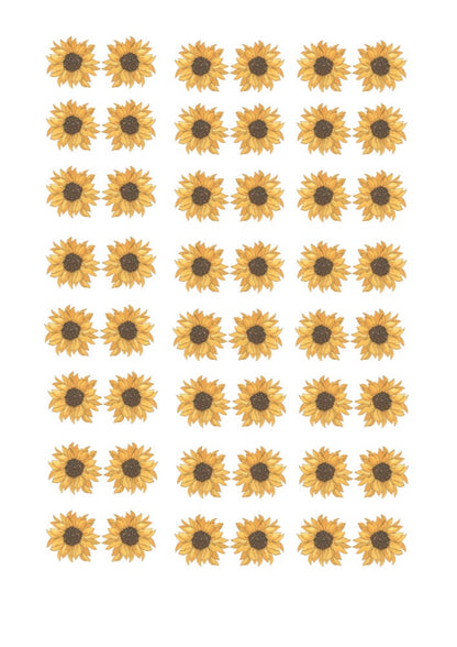Decals, Sunflowers Ceramic decals - Enamel Decal - Fusible Decal - Glass Fusing Decal ~ Waterslide Decal - 6100