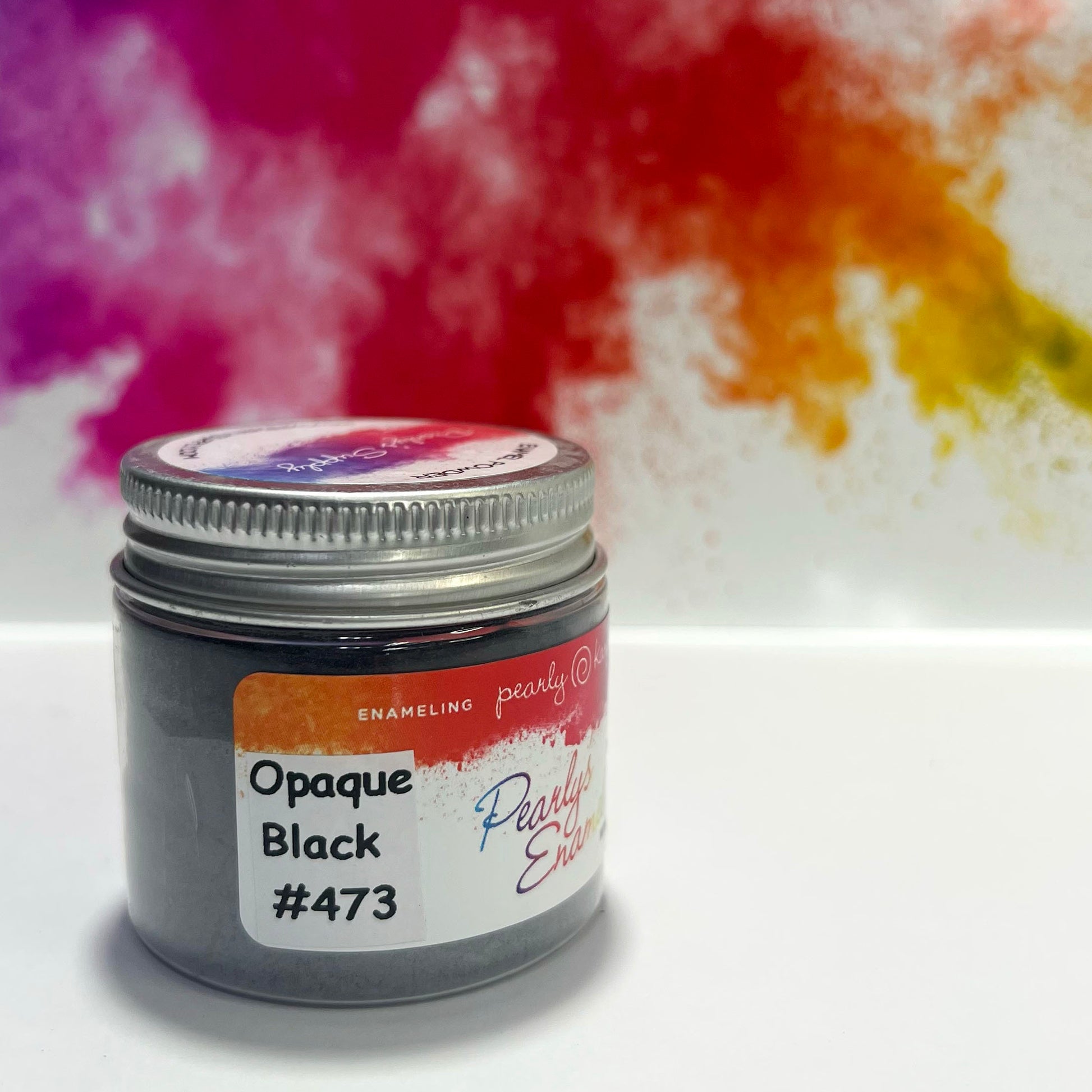 Pearly's Enamel Powder No.473 Opaque Black. (85gr.) Great for torch/kiln/Cloisonné