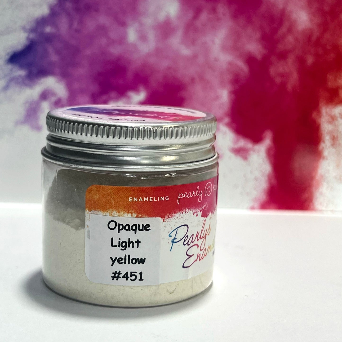 Pearly's Enamel Powder No.451 Opaque Light Yellow (85gr.) Great for torch/kiln/Cloisonné