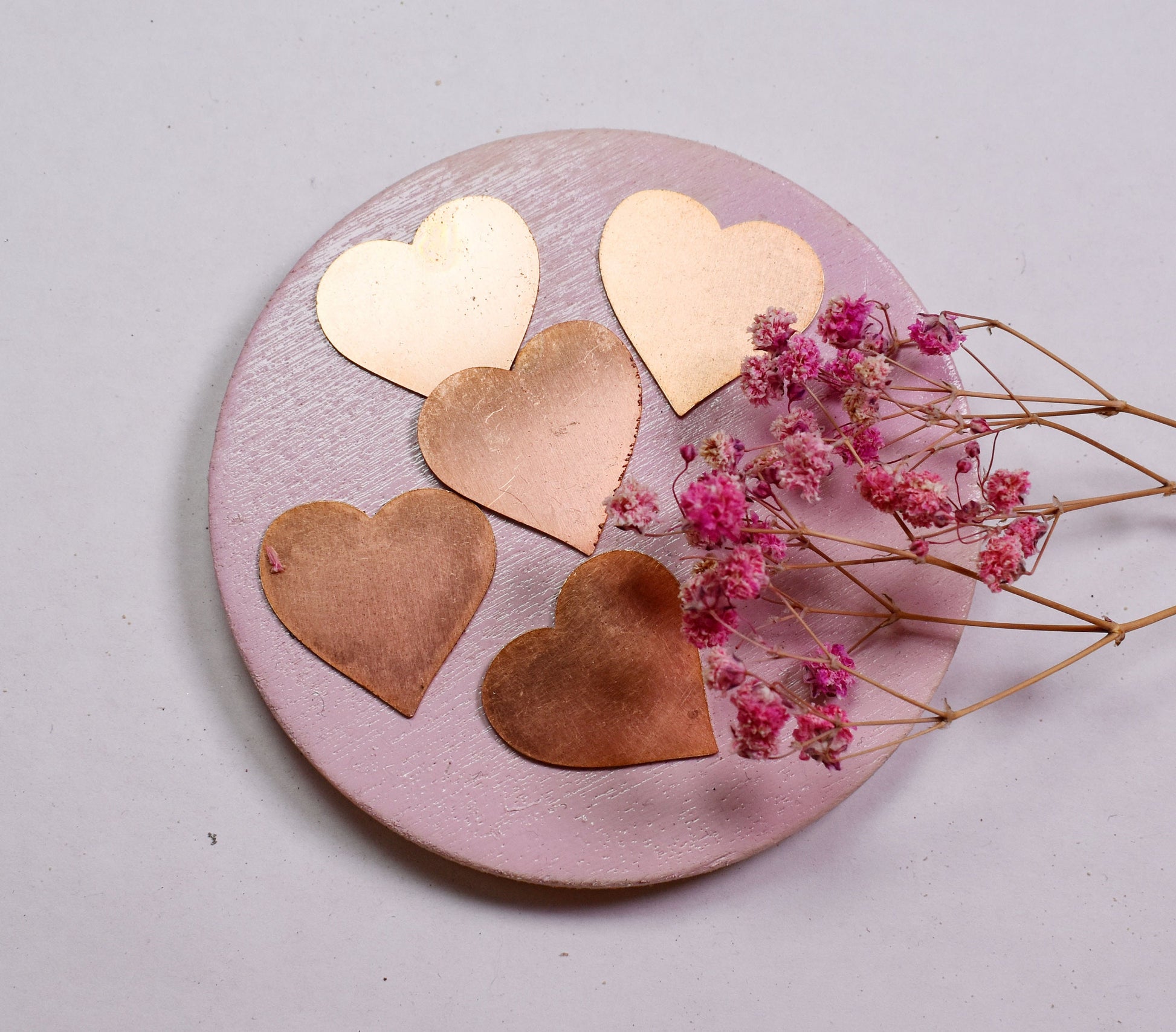 Copper Blanks - 804# Heart Copper Blank - 24 Gauge, Solid