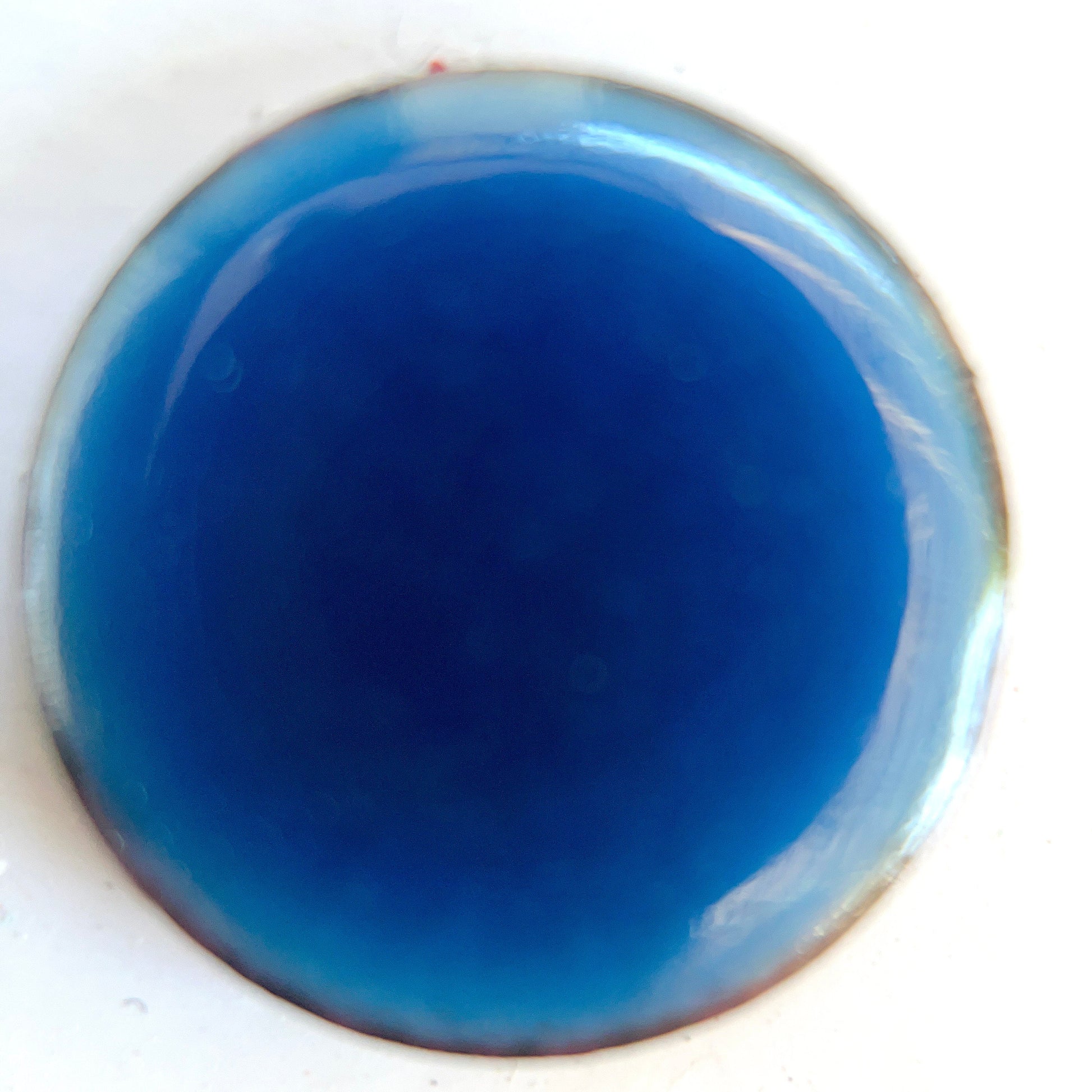New Pearly's Enamel Powder No. 508 Transparent Dark Aegean Blue 3oz. (85gr.) Great for torch/kiln/Cloisonné and Wet Packing Enameling