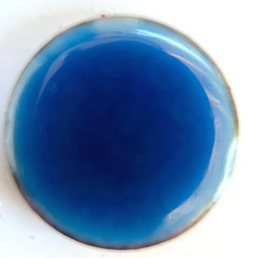 New Pearly's Enamel Powder No. 508 Transparent Dark Aegean Blue 3oz. (85gr.) Great for torch/kiln/Cloisonné and Wet Packing Enameling