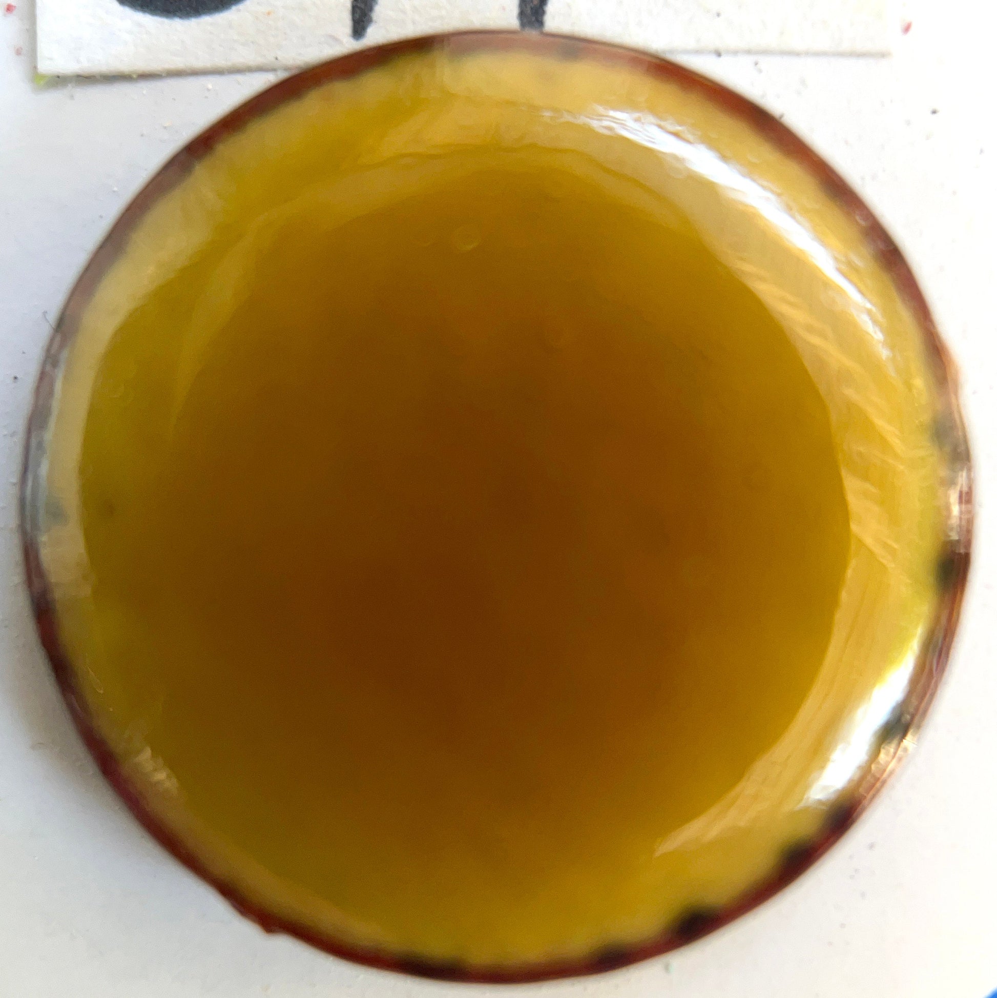 Copper Enamel Powder No. 524 Transparent Fawn Yellow 3oz, Torch Kiln Cloisonné Enameling, Enameling Supplies