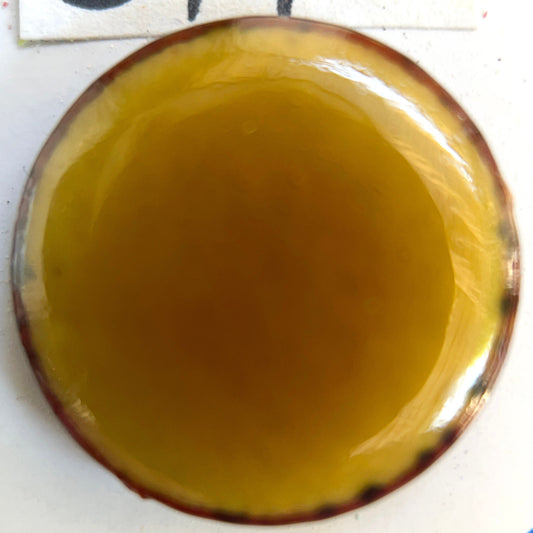 Copper Enamel Powder No. 524 Transparent Fawn Yellow 3oz, Torch Kiln Cloisonné Enameling, Enameling Supplies