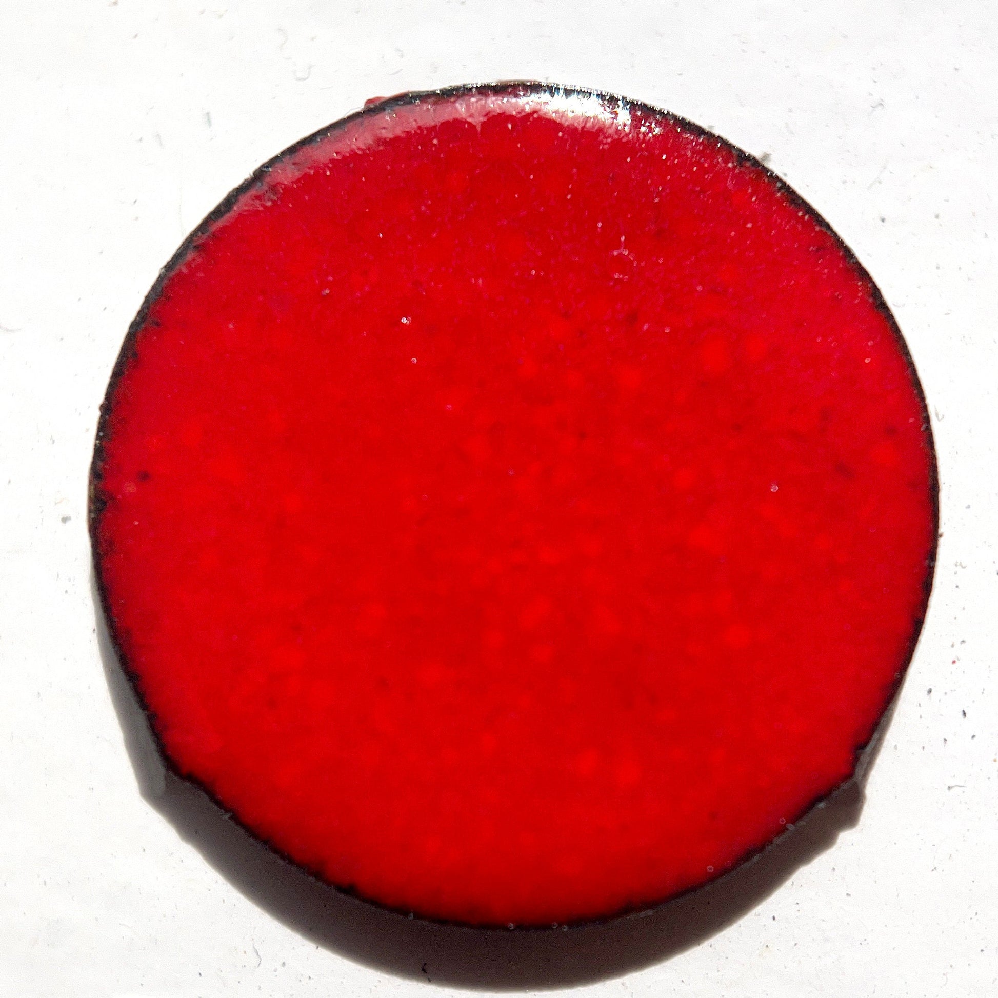 New Pearly's Enamel Powder No. 529 Opaque Currant Red 3oz. (85gr.) Great for torch/kiln/Cloisonné and Wet Packing Enameling