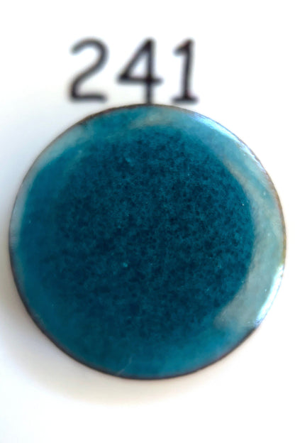 Pearly's Enamel Powder No. 241 Transparent Dark Peacock 3oz. (85gr.) Great for torch/kiln/Cloisonné and Wet Packing Enameling