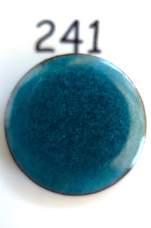 Pearly's Enamel Powder No. 241 Transparent Dark Peacock 3oz. (85gr.) Great for torch/kiln/Cloisonné and Wet Packing Enameling