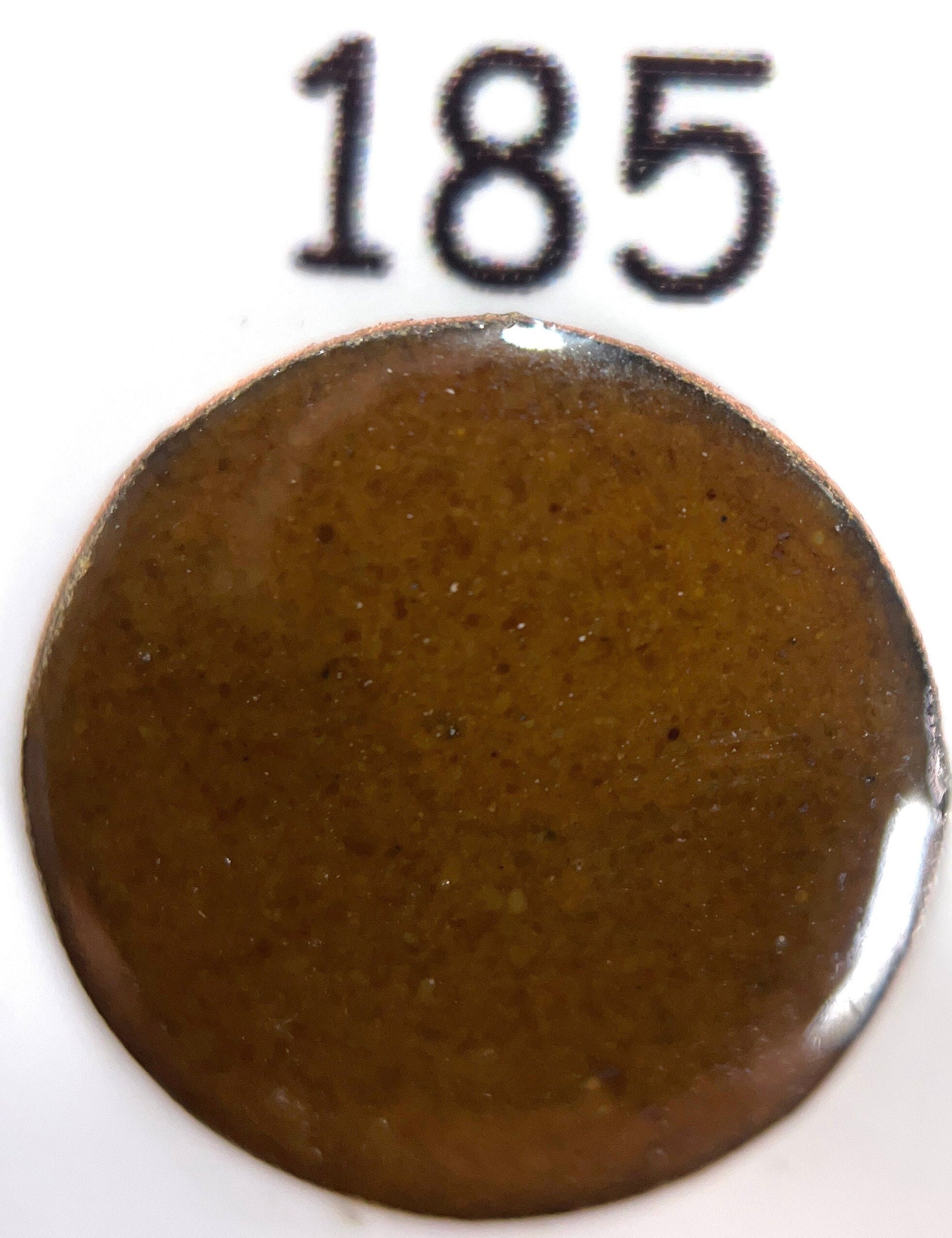 Pearly's Enamel Powder No. 185 Opaque Old Brown 3oz. (85gr.) Great for torch/kiln/Cloisonné and Wet Packing Enameling