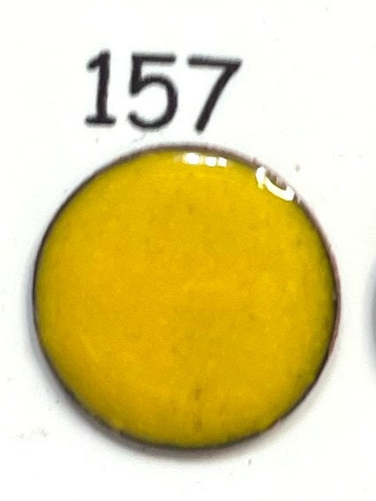 Pearly's Enamel Powder No. 157 Opaque Lead Free Yellow 3oz. (85gr.) Great for torch/kiln/Cloisonné and Wet Packing Enameling