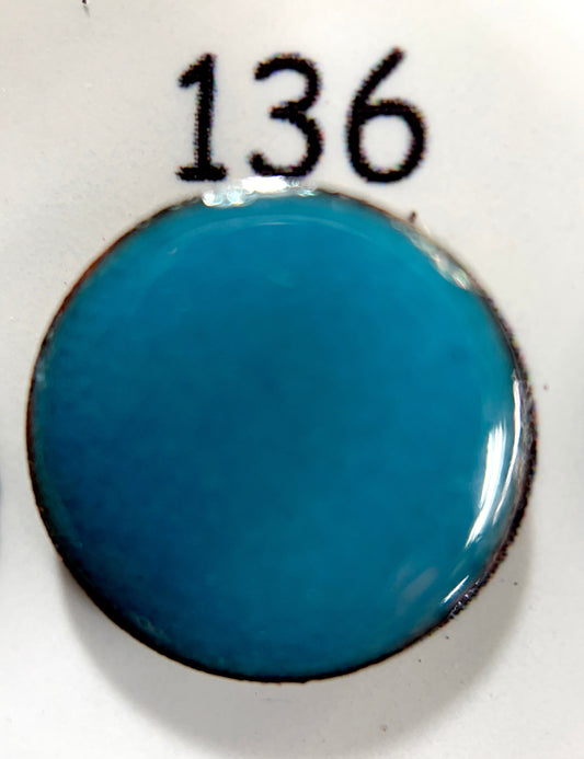 Pearly's Enamel Powder No. 136 Translucent Sky Blue 3oz. (85gr.) Great for torch/kiln/Cloisonné and Wet Packing Enameling