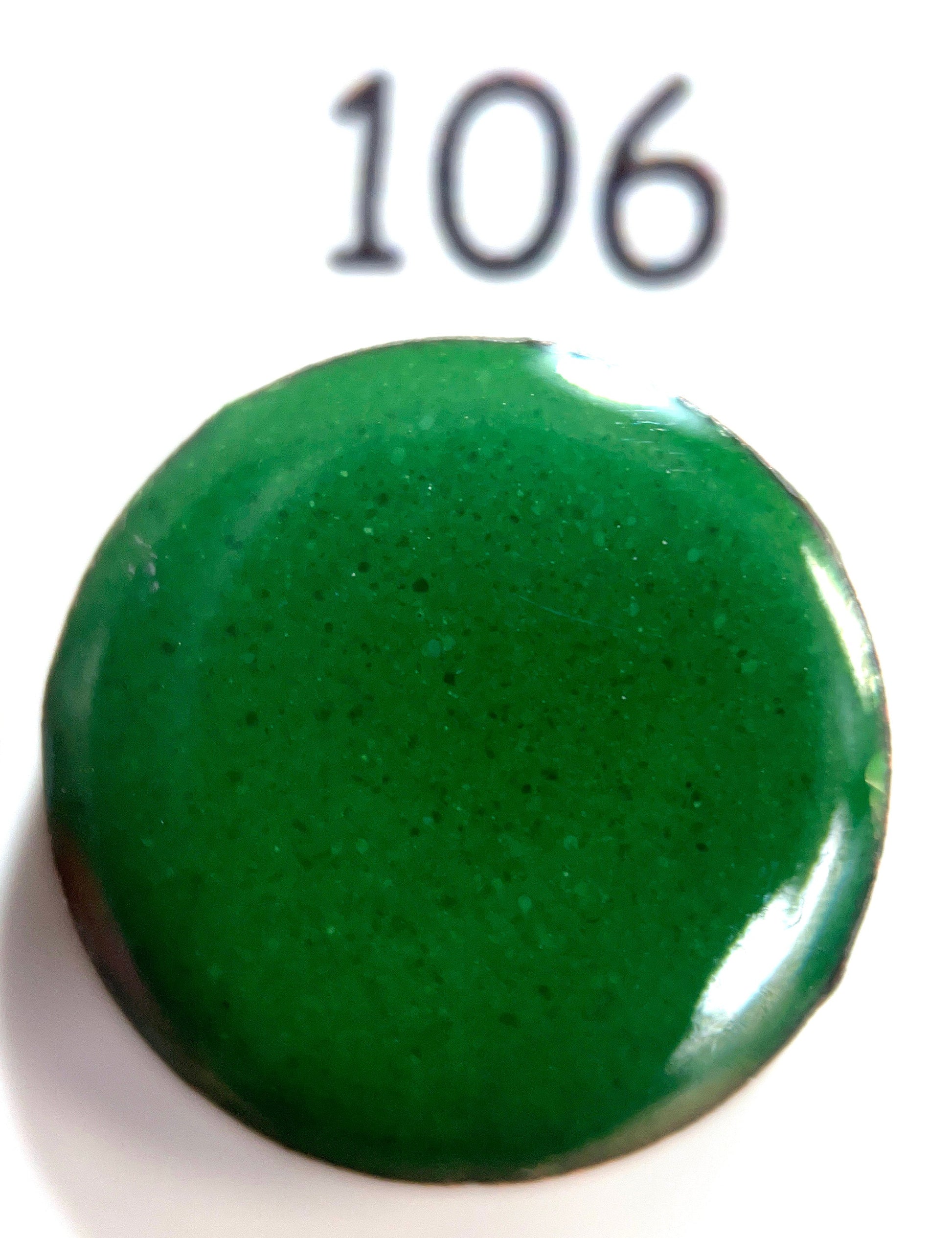 Pearly's Enamel Powder No. 106 Opaque Moss Green 3oz. (85gr.) Great for torch/kiln/Cloisonné and Wet Packing Enameling