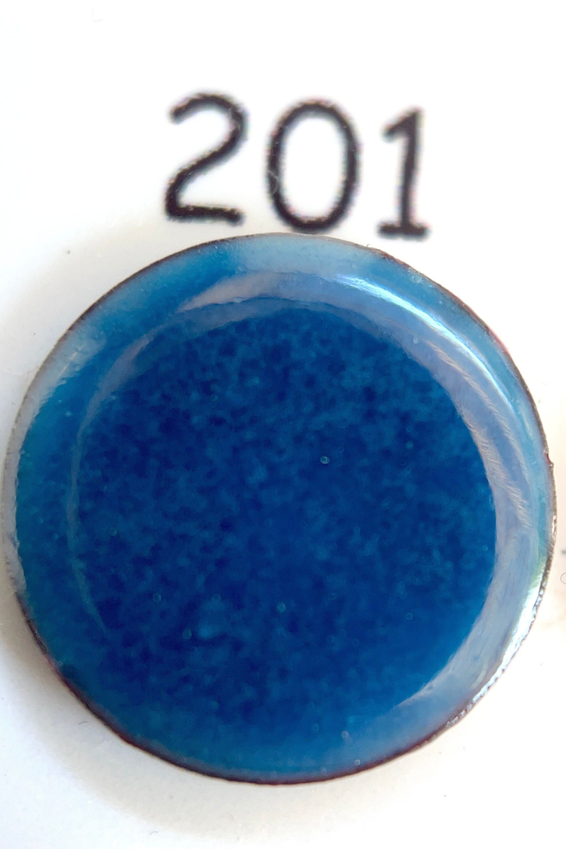 Pearly's Enamel Powder No. 201 Transparent Deep Blue Lake 3oz. (85gr.) Great for torch/kiln/Cloisonné and Wet Packing Enameling