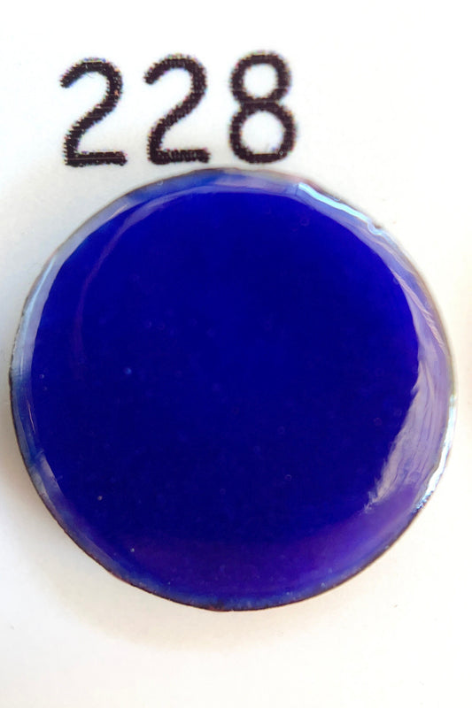 Pearly's Enamel Powder No. 228 Transparent Royal Blue 3oz. (85gr.) Great for torch/kiln/Cloisonné and Wet Packing Enameling