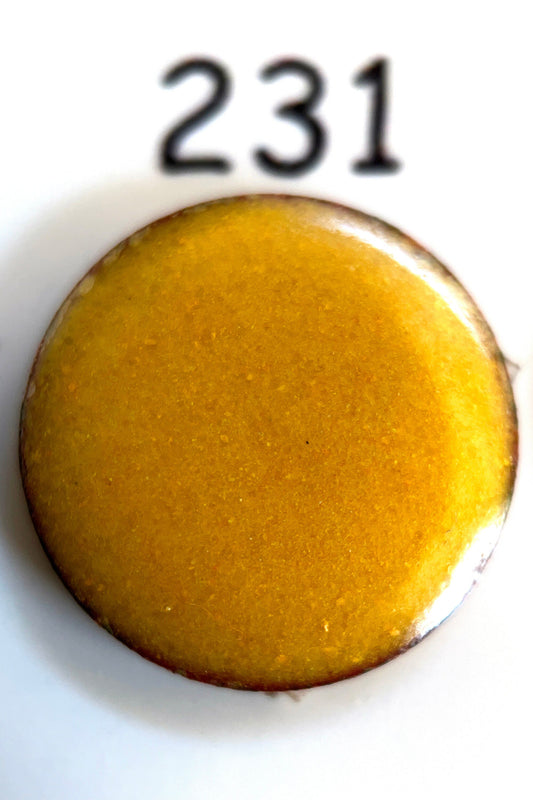 Pearly's Enamel Powder No. 231 Opaque mustard 3oz. (85gr.) Great for torch/kiln/Cloisonné and Wet Packing Enameling