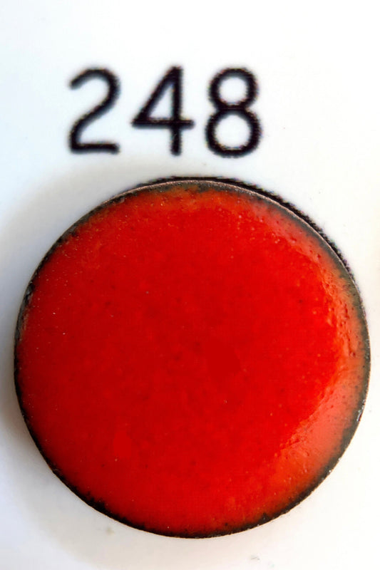 Pearly's Enamel Powder No. 248 Red Orange Lead Free 3oz. (85gr.) Great for torch/kiln/Cloisonné and Wet Packing Enameling