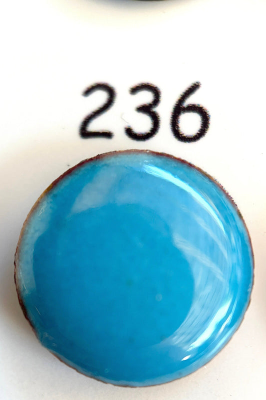 Pearly's Enamel Powder No. 236 Translucent Butterfly Blue 3oz. (85gr.) Great for torch/kiln/Cloisonné and Wet Packing Enameling