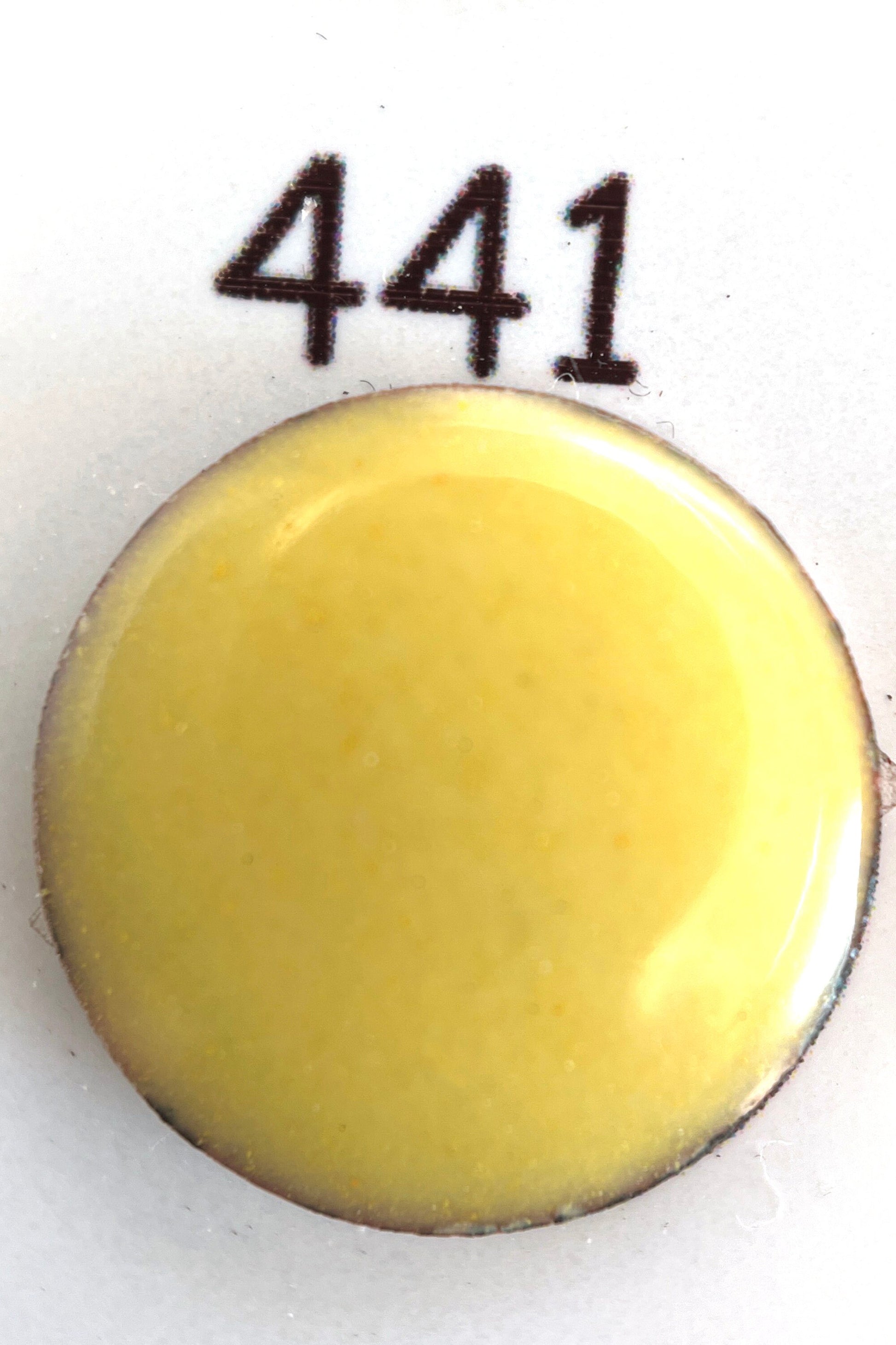 Pearly's Enamel Powder No. 441 Opaque Dynasty Yellow Lead Free 3 oz. (85gr.) Great for torch/kiln/Cloisonné and Wet Packing Enameling