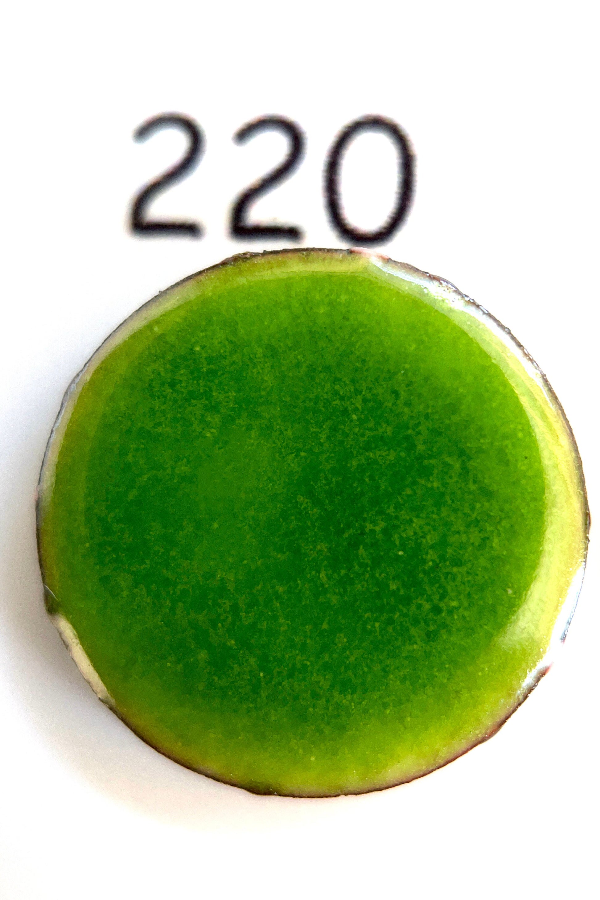 Pearly's Enamel Powder No. 220 Transparent Bean Green 3oz. (85gr.) Great for torch/kiln/Cloisonné and Wet Packing Enameling
