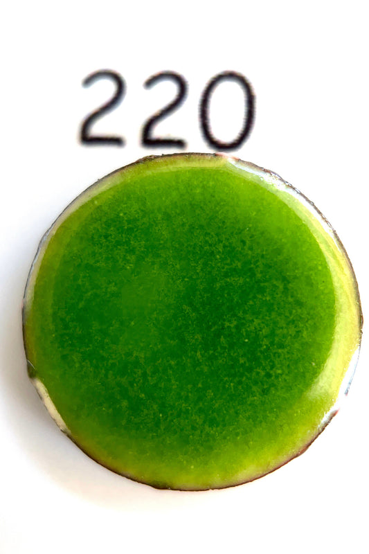 Pearly's Enamel Powder No. 220 Transparent Bean Green 3oz. (85gr.) Great for torch/kiln/Cloisonné and Wet Packing Enameling