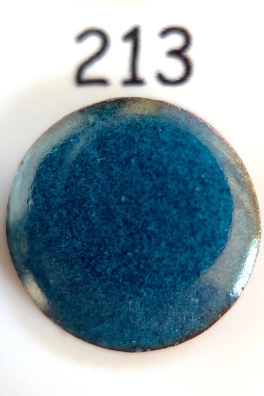 Pearly's Enamel Powder No. 213 Transparent Blue Lake 3oz. (85gr.) Great for torch/kiln/Cloisonné and Wet Packing Enameling