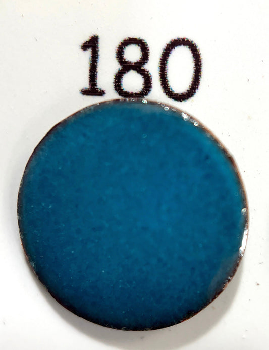 Pearly's Enamel Powder No. 180 Translucent Sea Blue 3oz. (85gr.) Great for torch/kiln/Cloisonné and Wet Packing Enameling