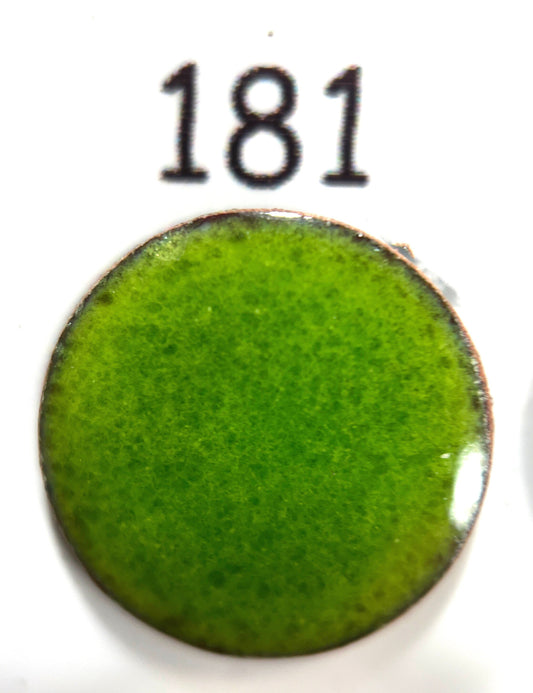 Pearly's Enamel Powder No. 181 Transparent Bright Green 3oz. (85gr.) Great for torch/kiln/Cloisonné and Wet Packing Enameling