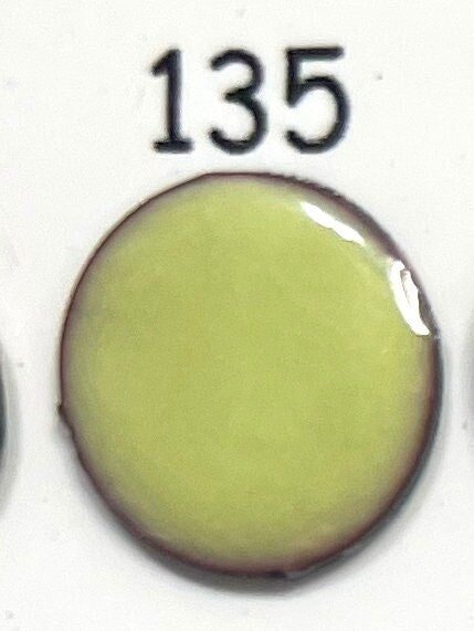 Pearly's Enamel Powder No. 135 Transparent Spring Green 3oz. (85gr.) Great for torch/kiln/Cloisonné and Wet Packing Enameling