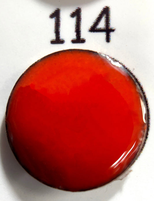 Pearly's Enamel Powder No. 114 Opaque Orange Red 3oz. (85gr.) - Lead Free Great for torch/kiln/Cloisonné and Wet Packing Enameling