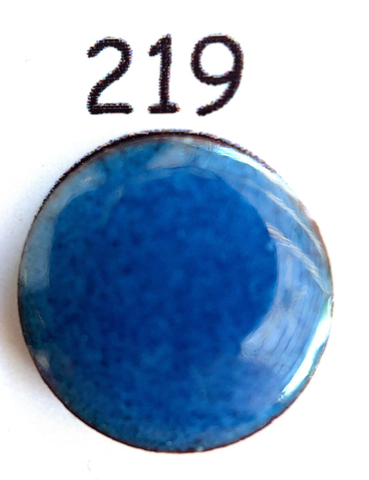Pearly's Enamel Powder No. 219 Transparent Azure 3oz. (85gr.) Great for torch/kiln/Cloisonné and Wet Packing Enameling