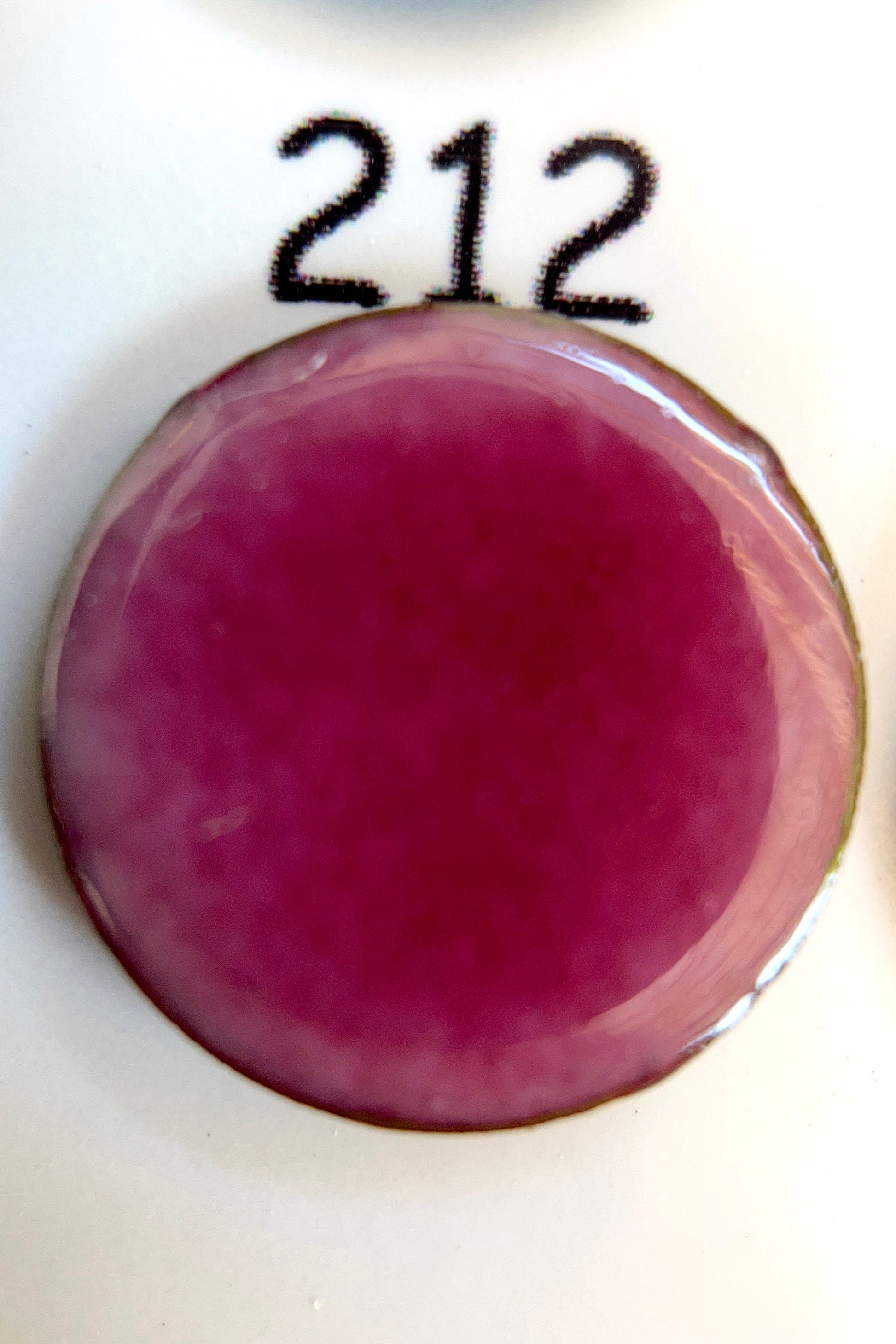 Pearly's Enamel Powder No. 212 Transparent Cherry Pink 3oz. (85gr.) Great for torch/kiln/Cloisonné and Wet Packing Enameling