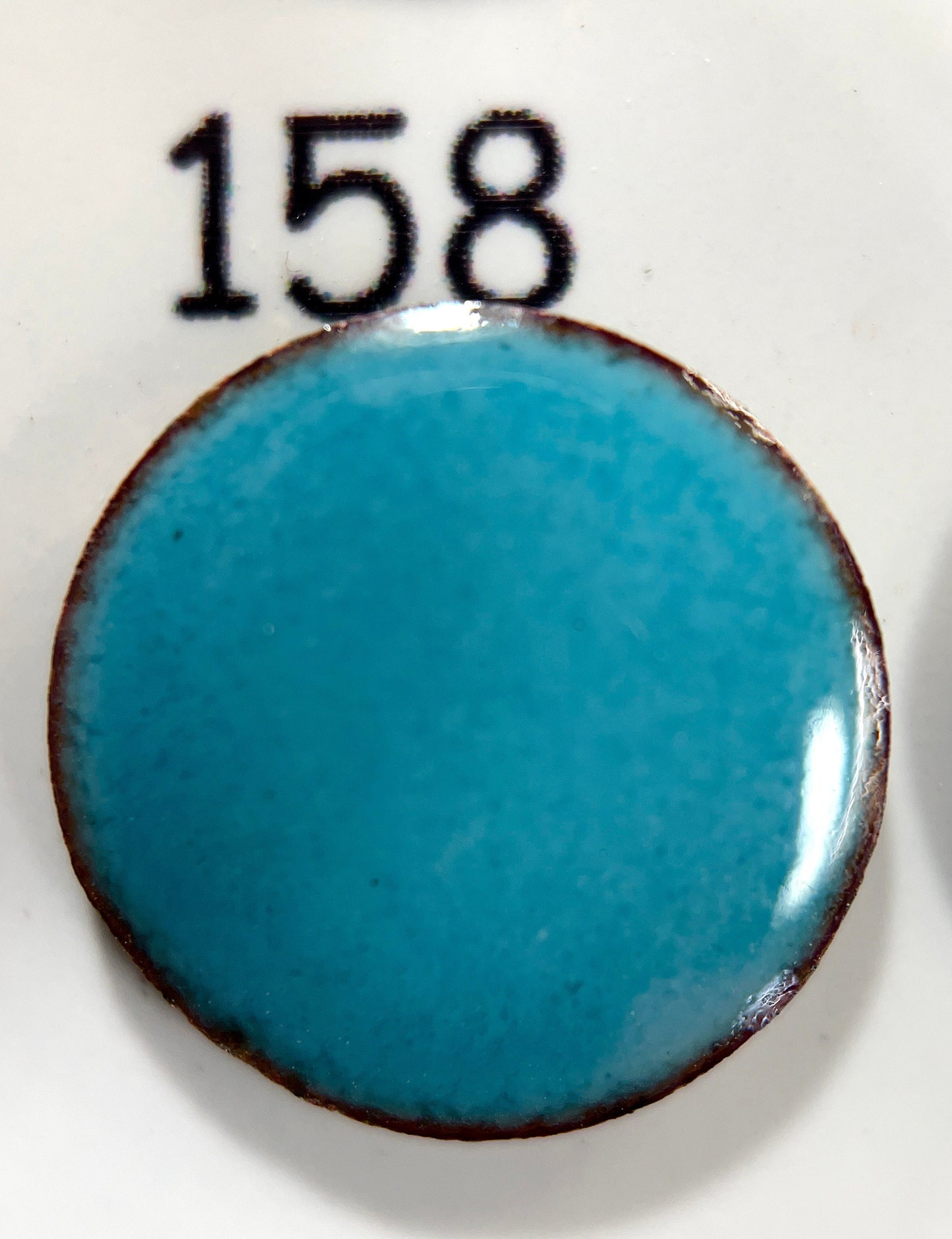Pearly's Enamel Powder No. 158 Translucent Blue Turquoise 3oz. (85gr.) Great for torch/kiln/Cloisonné and Wet Packing Enameling
