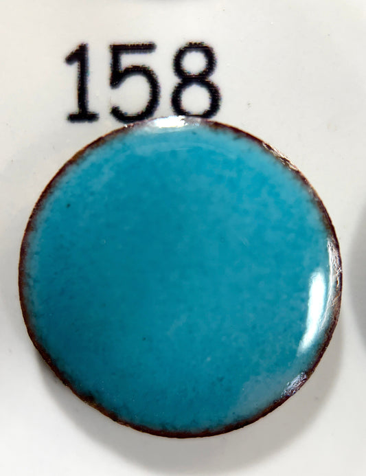 Pearly's Enamel Powder No. 158 Translucent Blue Turquoise 3oz. (85gr.) Great for torch/kiln/Cloisonné and Wet Packing Enameling