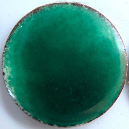 Pearly's Enamel Powder No. 312 Transparent Deep Teal 3oz. (85gr.) Great for torch/kiln/Cloisonné and Wet Packing Enameling