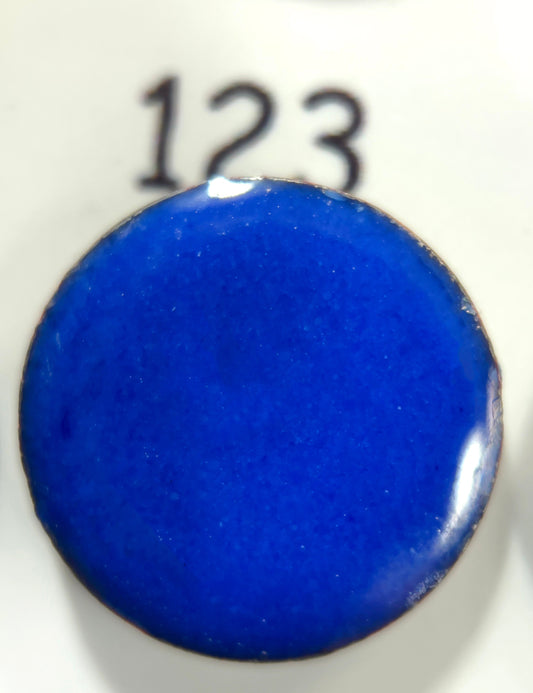 Pearly's Enamel Powder No. 123 Opaque Peacock Blue 3oz. (85gr.) Great for torch/kiln/Cloisonné and Wet Packing Enameling
