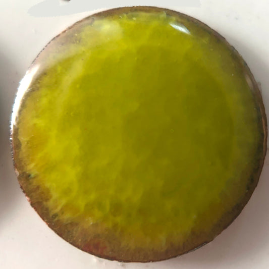 New!!! Pearly's Enamel Powder No. 342 Transparent Bright Yellow 3oz. (85gr.) Great for torch/kiln/Cloisonné and Wet Packing Enameling
