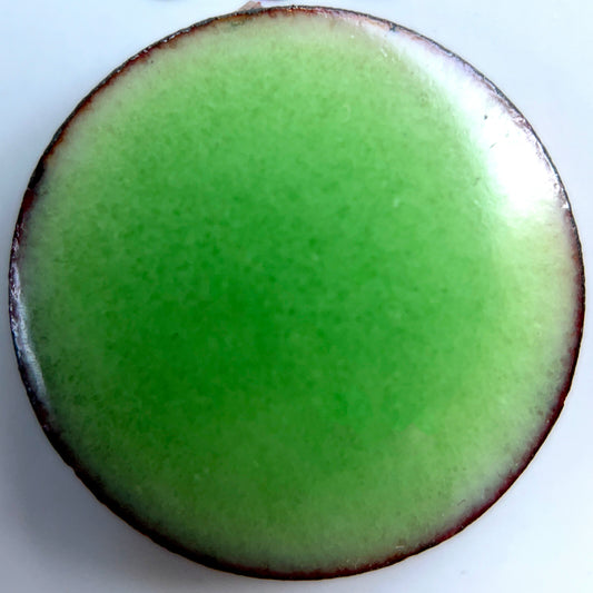 New!!! Pearly's Enamel Powder No. 361 Transparent Light Bright Green 3oz. (85gr.) Great for torch/kiln/Cloisonné and Wet Packing Enameling