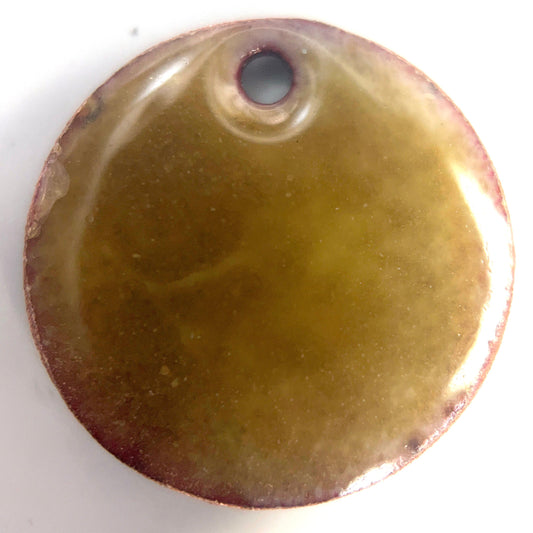 Pearly's Enamel Powder No. 306 Transparent Gold Tea, 3oz (85gr), For Torch, Kiln, Cloisonné, Wet Packing, Enameling Supplies