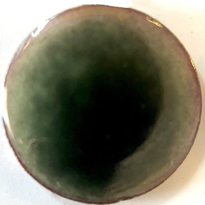 Enamel Powder No. 330 - Transparent Dark Gray Green 3oz. for Torch/Kiln/Cloisonné/Wet Packing Enameling