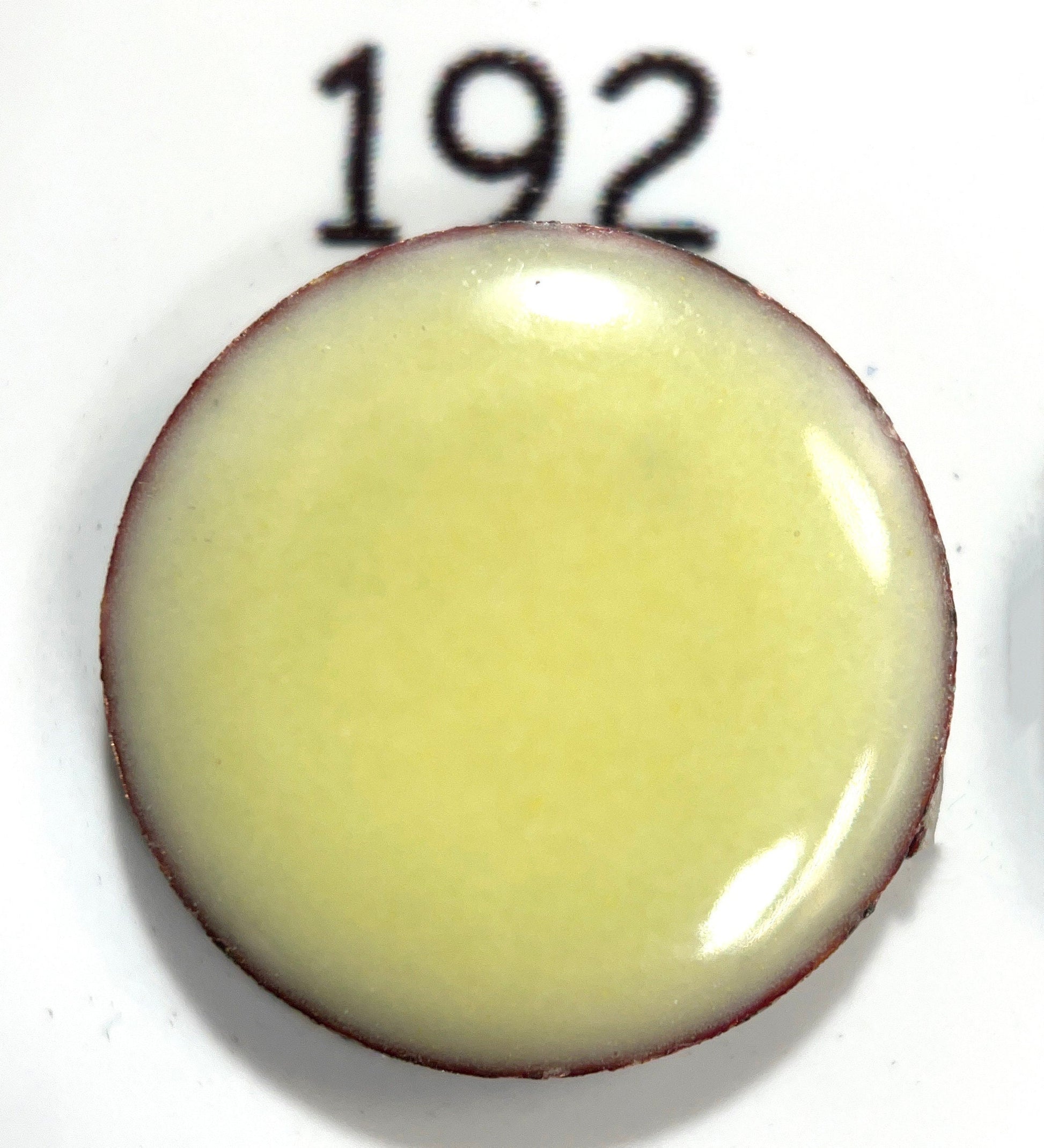 Pearly's Enamel Powder No. 192 Opaque yellow ivory 3oz. (85gr.) Great for torch/kiln/Cloisonné and Wet Packing Enameling