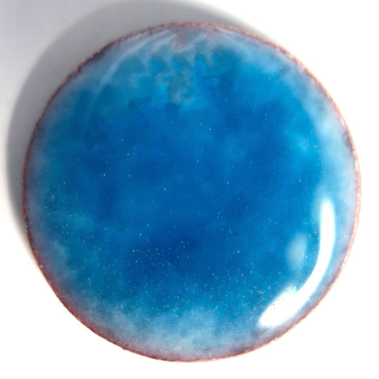 New!!! Pearly's Enamel Powder No. 344 Transparent Sapphire blue 3oz. (85gr.) Great for torch/kiln/Cloisonné and Wet Packing Enameling