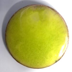 Pearly's Enamel Powder No. 360 Translucent Light Green Yellow 3oz. (85gr.)Great for torch/kiln/Cloisonné and Wet Packing Enameling