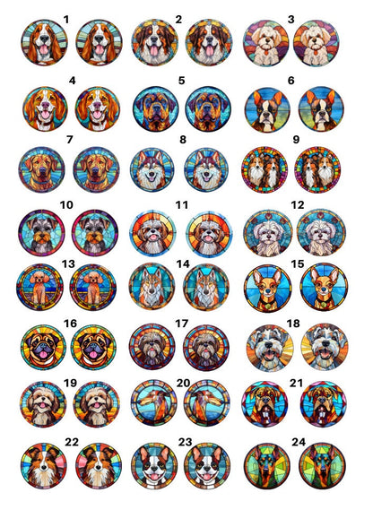 Decals, Dogs Ceramic decals - Enamel Decal - Fusible Decal - Glass Fusing Decal ~ Waterslide Decal - 4412
