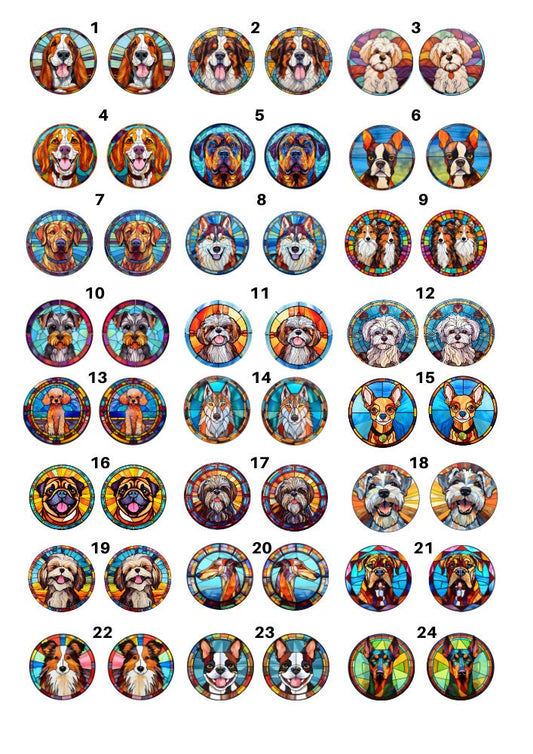 Decals, Dogs Ceramic decals - Enamel Decal - Fusible Decal - Glass Fusing Decal ~ Waterslide Decal - 4412