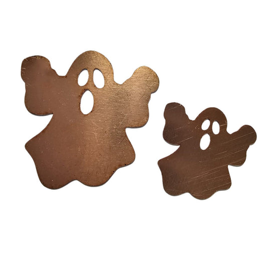 Copper - 90# Ghost copper blank, stamped enamel , solid copper, enamel, stamping blank, personalized , , copper blank, raw copper