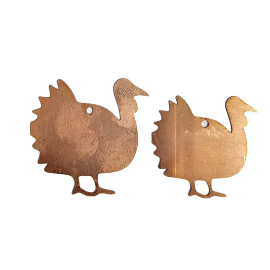 Copper Blanks - 557# Turkey copper blank - 24 Gauge, raw Solid